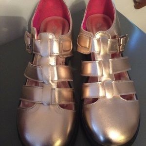 Nasty Gal rose gold Mary Janes